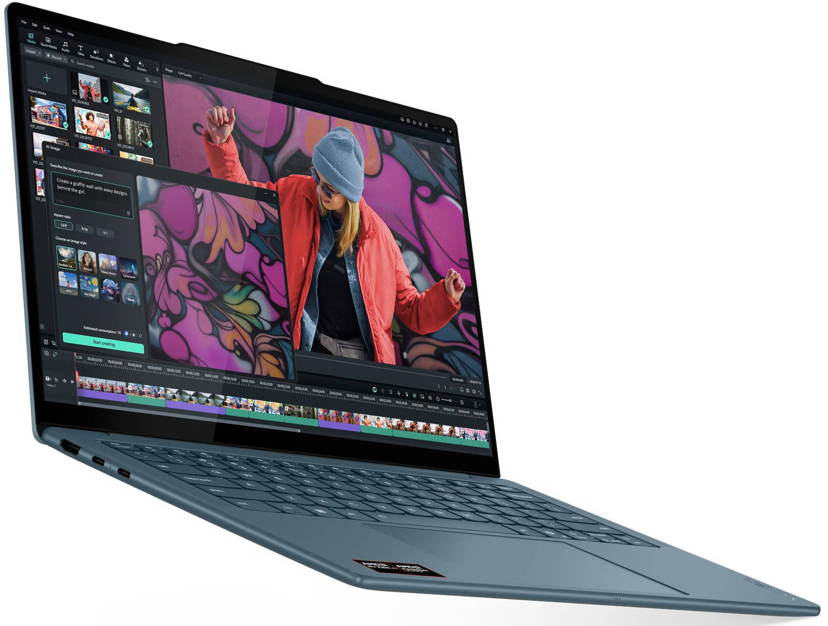 Lenovo Yoga Slim 7 14AKP10 (83JY005YIN) Laptop (AMD Octa Core Ryzen AI 7/32 GB/1 TB SSD/Windows 11)