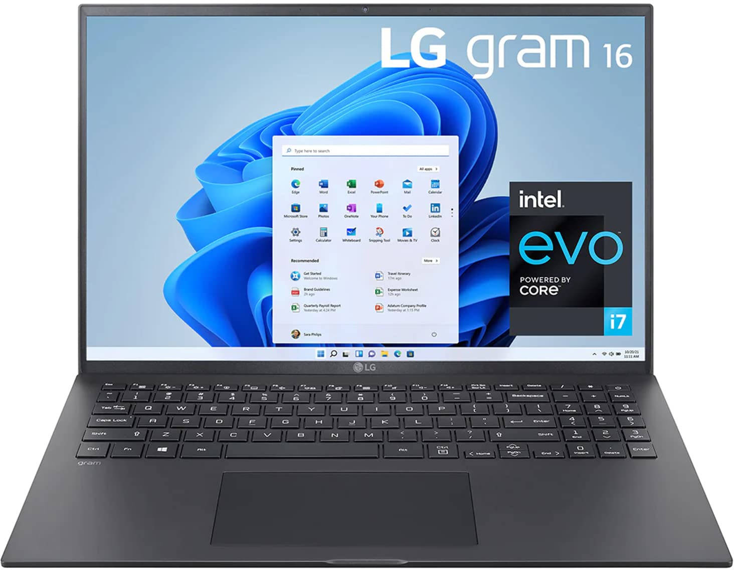 LG gram 16Z90P-G.AH85A2 Intel Evo Laptop (Core i7 11th Gen/16 GB/512 GB SSD/Windows 11)