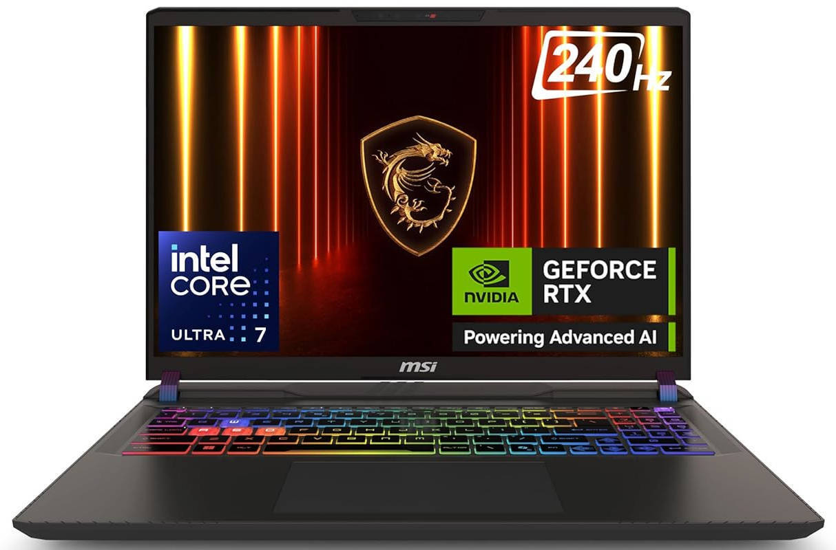 MSI Vector 16 HX AI A2XWHG-227IN Laptop (Core Ultra 7  Series 2 /32 GB/1 TB SSD/Windows 11/12 GB)