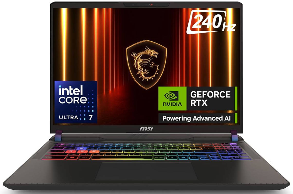 MSI Vector 16 HX AI A2XWHG-443IN Laptop (Core Ultra 7  Series 2 /16 GB/1 TB SSD/Windows 11/12 GB)