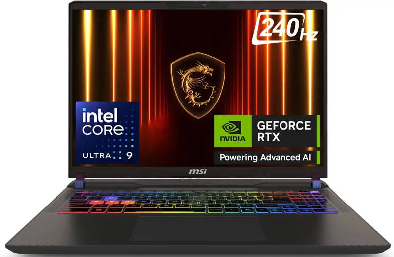 MSI Vector 16 HX AI A2XWIG-226IN Laptop (Core Ultra 9  Series 2 /32 GB/1 TB SSD/Windows 11/16 GB)