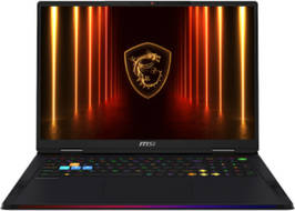 MSI Raider 18 HX AI A2XWJG-253IN Laptop (Core Ultra 9/64 GB/4 TB SSD/Windows 11/24 GB)