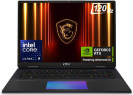 MSI Titan 18 HX AI A2XWJG-486IN Laptop (Core Ultra 9  Series 2 /64 GB/6 TB SSD/Windows 11/24 GB)