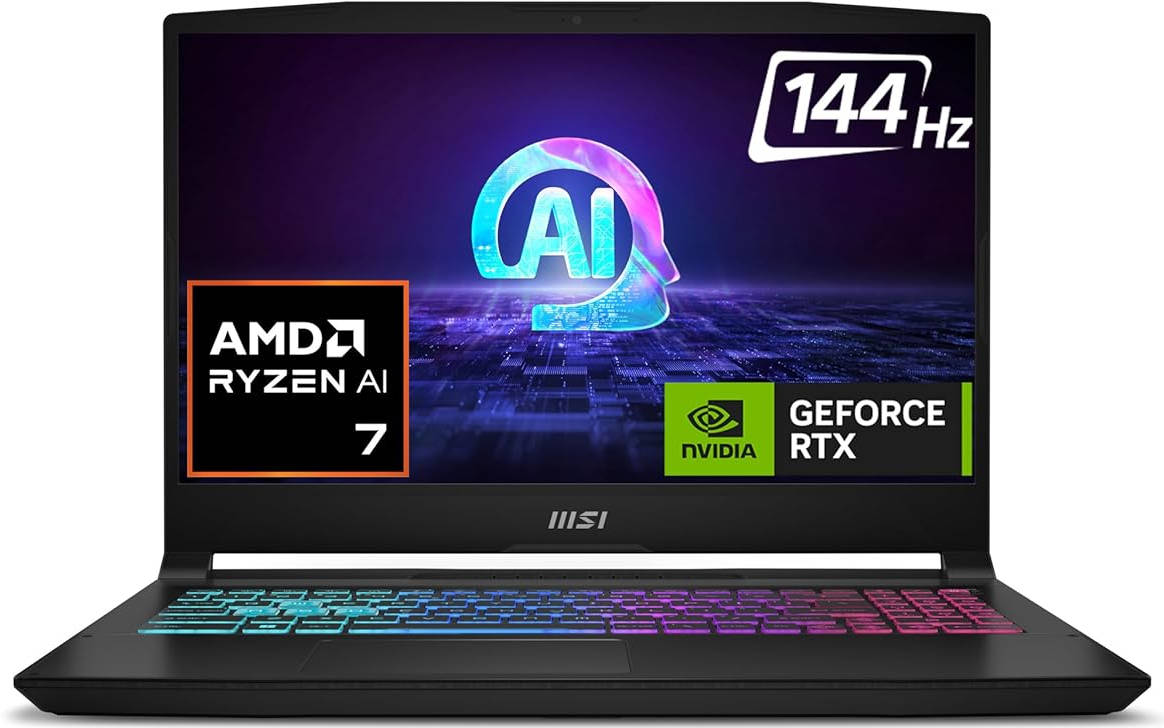 MSI Katana A17 AI B8VG-868IN Laptop (AMD Octa Core Ryzen 9/16 GB/1 TB SSD/Windows 11/8 GB)