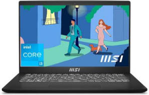 MSI Modern 14 C12MO-1213IN Laptop (Core i3 12th Gen/8 GB/512 GB SSD/Windows 11)