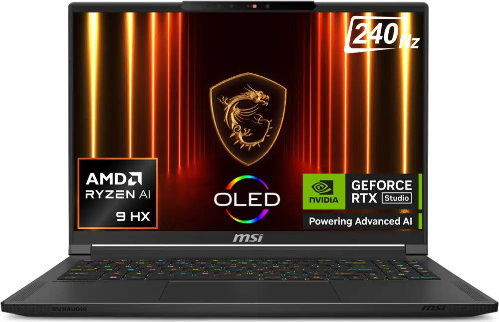 MSI Stealth A16 AI Plus A3XWHG-049IN Laptop (AMD Ryzen AI 9 HX/32 GB/2 TB SSD/Windows 11/12 GB)