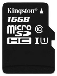 Kingston 16GB MicroSDHC Class 10 SDC10/16GBSP Price