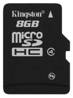 Kingston 8GB MicroSDHC Class 4 SDC4/8GBSP Price