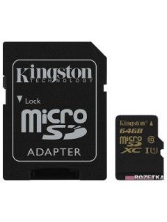 Kingston 64GB MicroSDXC Class 10 SDCA10/64GB Price