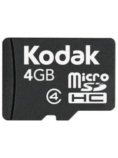Kodak 4GB MicroSDHC Class 4 KSDMI4GBPSBNAA Price
