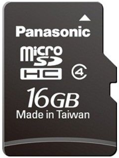 Panasonic 16GB MicroSDHC Class 4 RP-SMFB16GAK Price