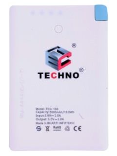 Techno TEC-130 5000 mAh Power Bank Price