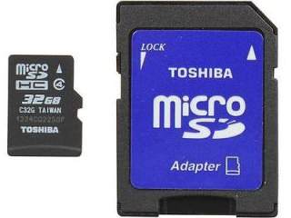 Toshiba 32GB MicroSDHC Class 4 PFM032U-1DAK Price