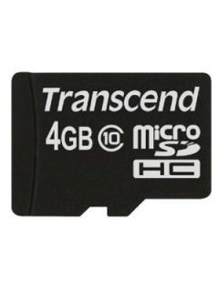 Transcend 4GB MicroSDHC Class 10 TS4GUSDC10 Price