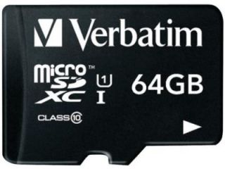 Verbatim 64GB MicroSDXC Class 10 44084 Price
