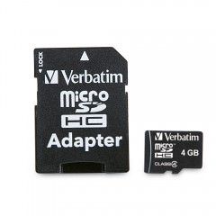 Verbatim 4GB MicroSDHC Class 4 96726 Price