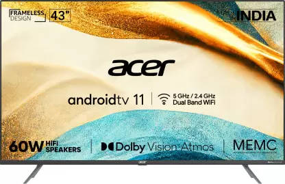 Acer H Series AR43AR2851UDPRO 43 inch (109 cm) LED 4K TV