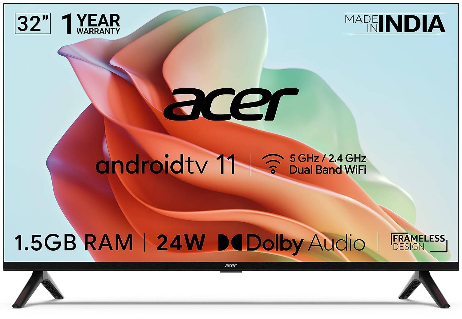 Acer I Series AR32AR2841HDFL 32 inch (81 cm) LED HD-Ready TV