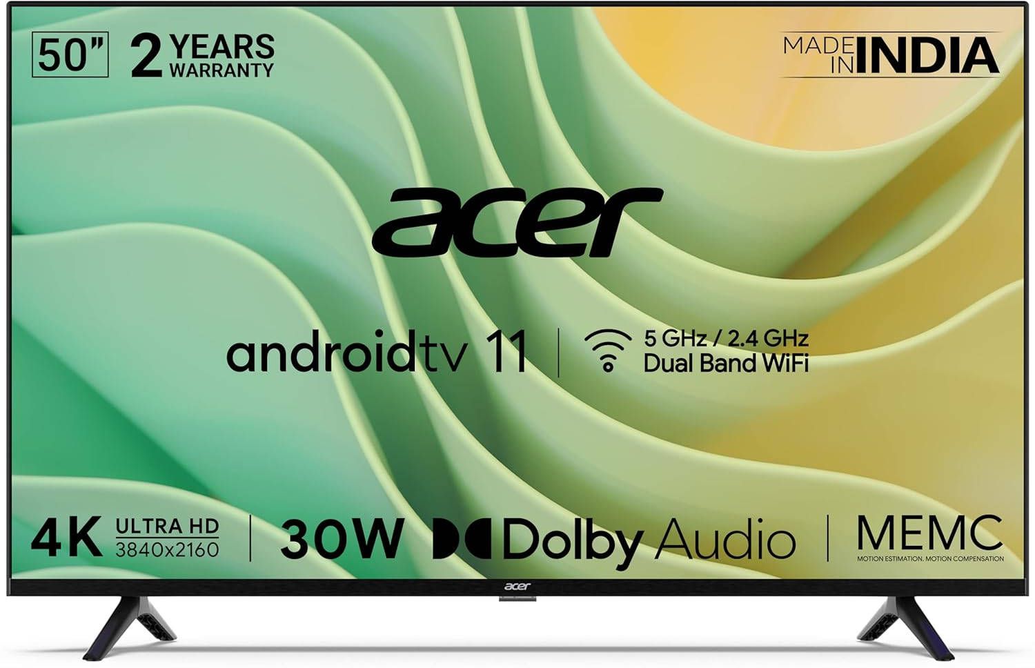 Acer I Series AR50AR2851UDFL 50 inch (127 cm) LED 4K TV
