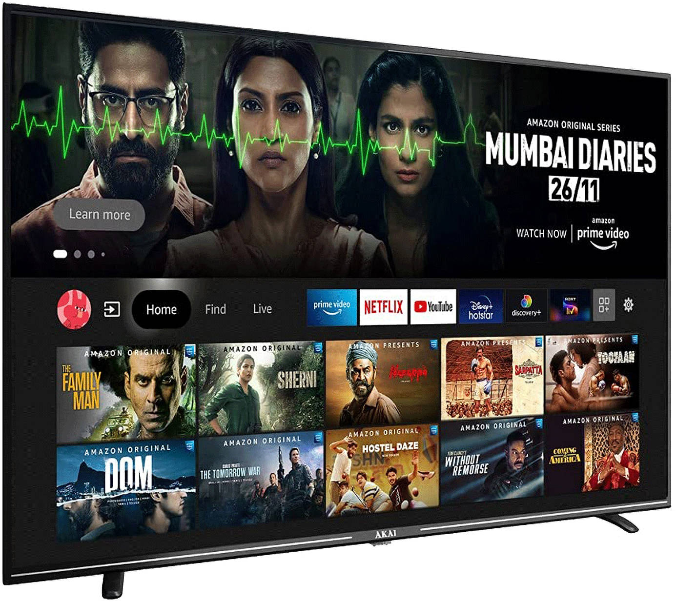 Akai AKLT55U-F7VSW 55 inch (139 cm) LED 4K TV