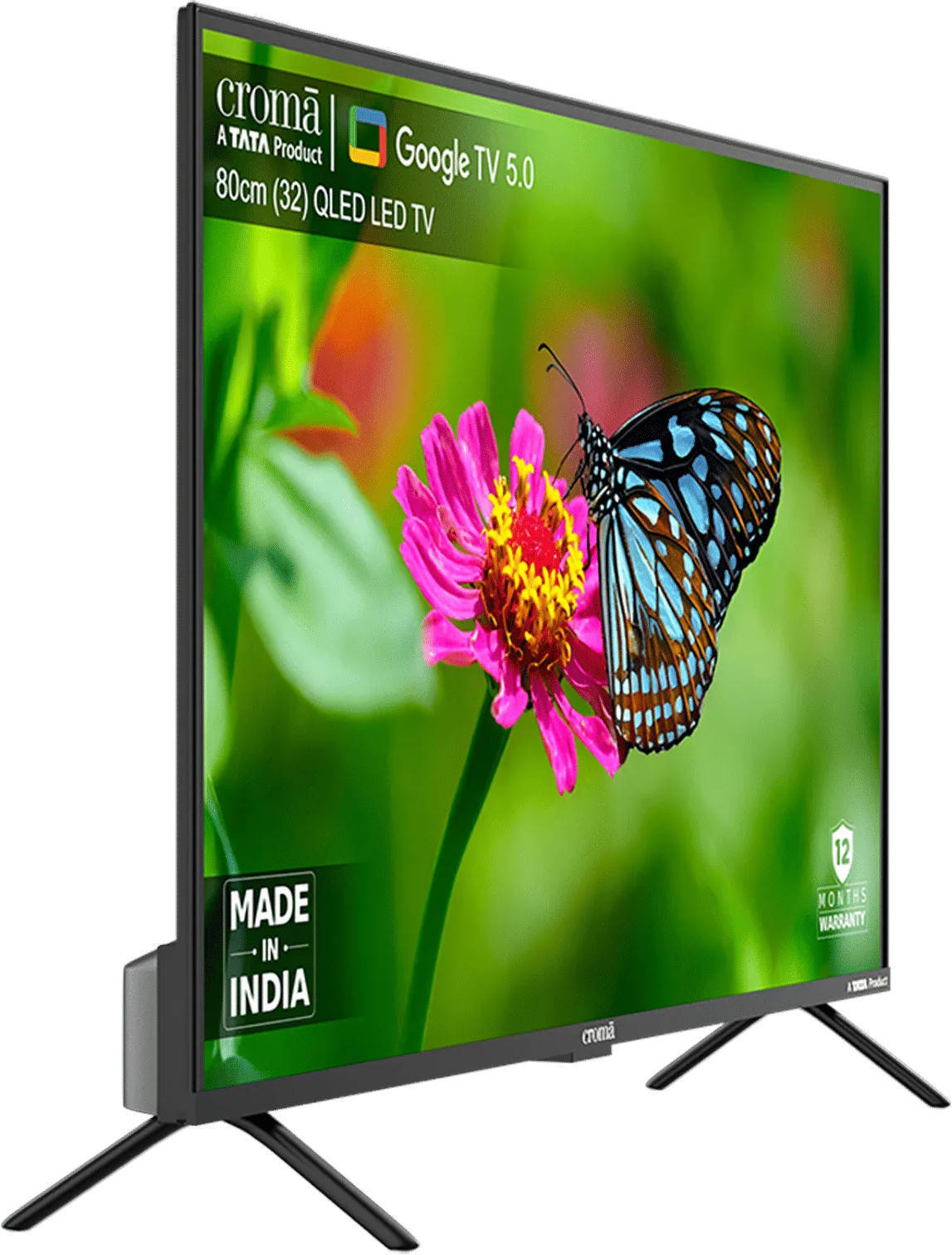 Croma CREL032HGQ333850 32 inch (81 cm) QLED HD-Ready TV