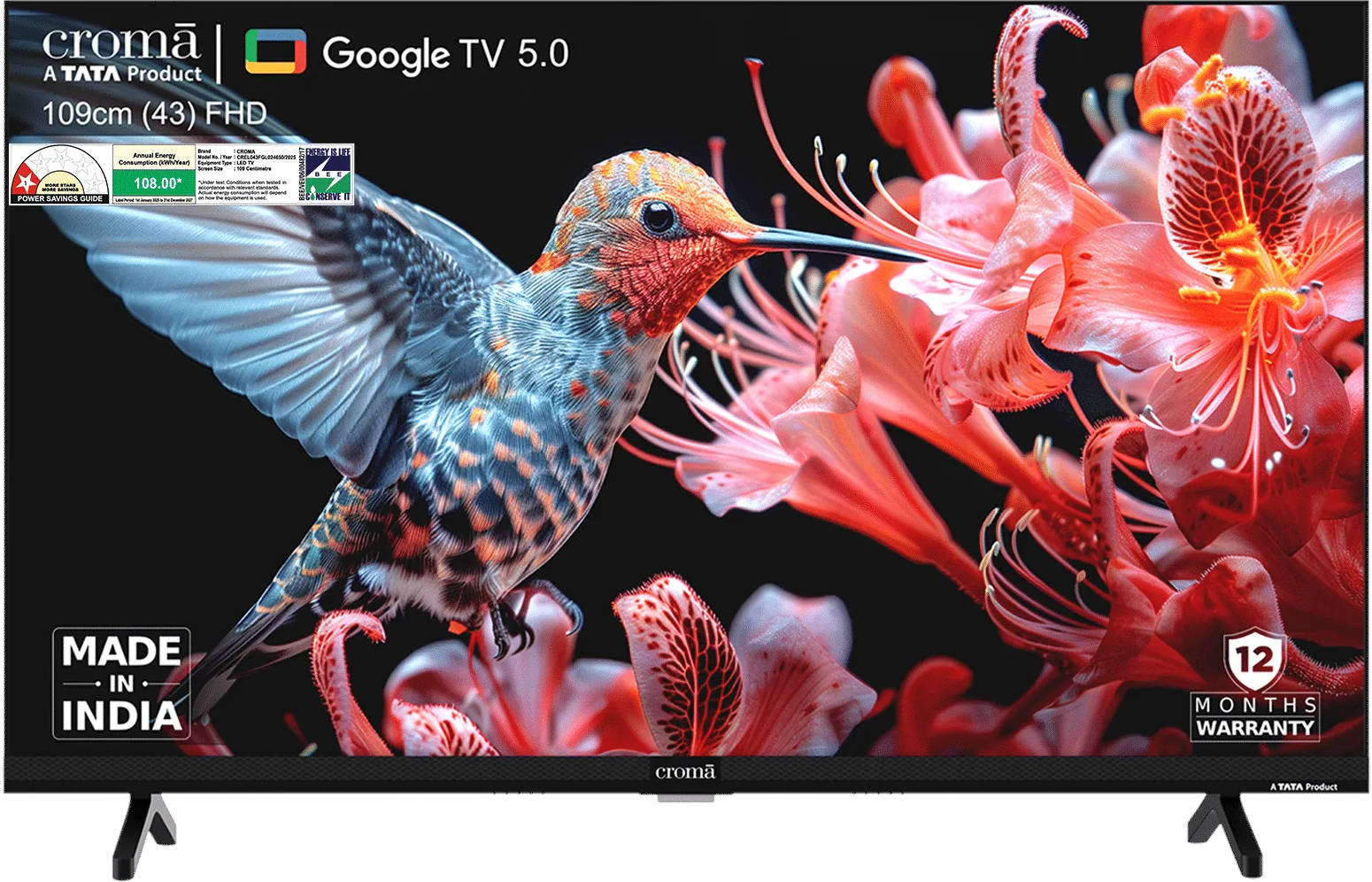 Croma CREL043FGL024650 43 inch (109 cm) LED Full HD TV