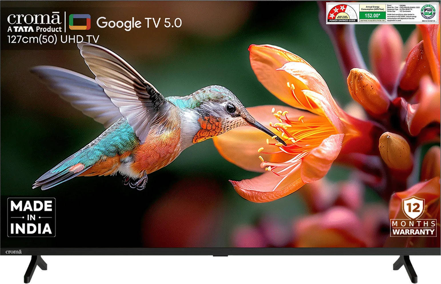 Croma CREL050UGL024650 50 inch (127 cm) LED 4K TV