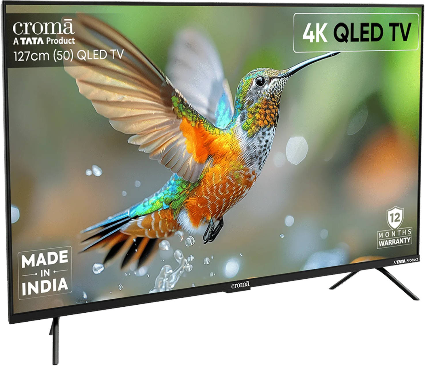 Croma CREL050UGQ331850 50 inch (127 cm) QLED 4K TV