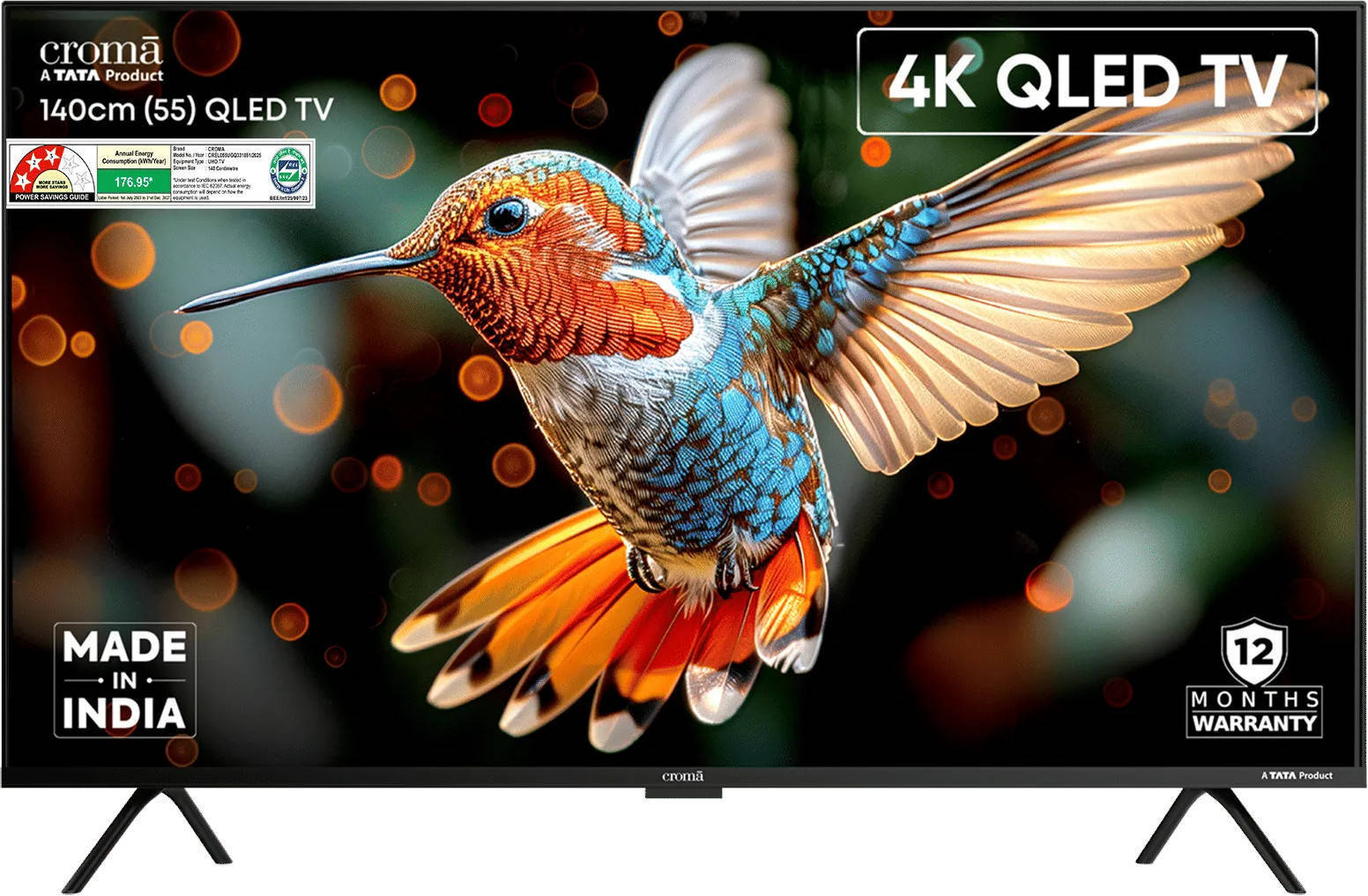 Croma CREL055UGQ331851 55 inch (139 cm) QLED 4K TV