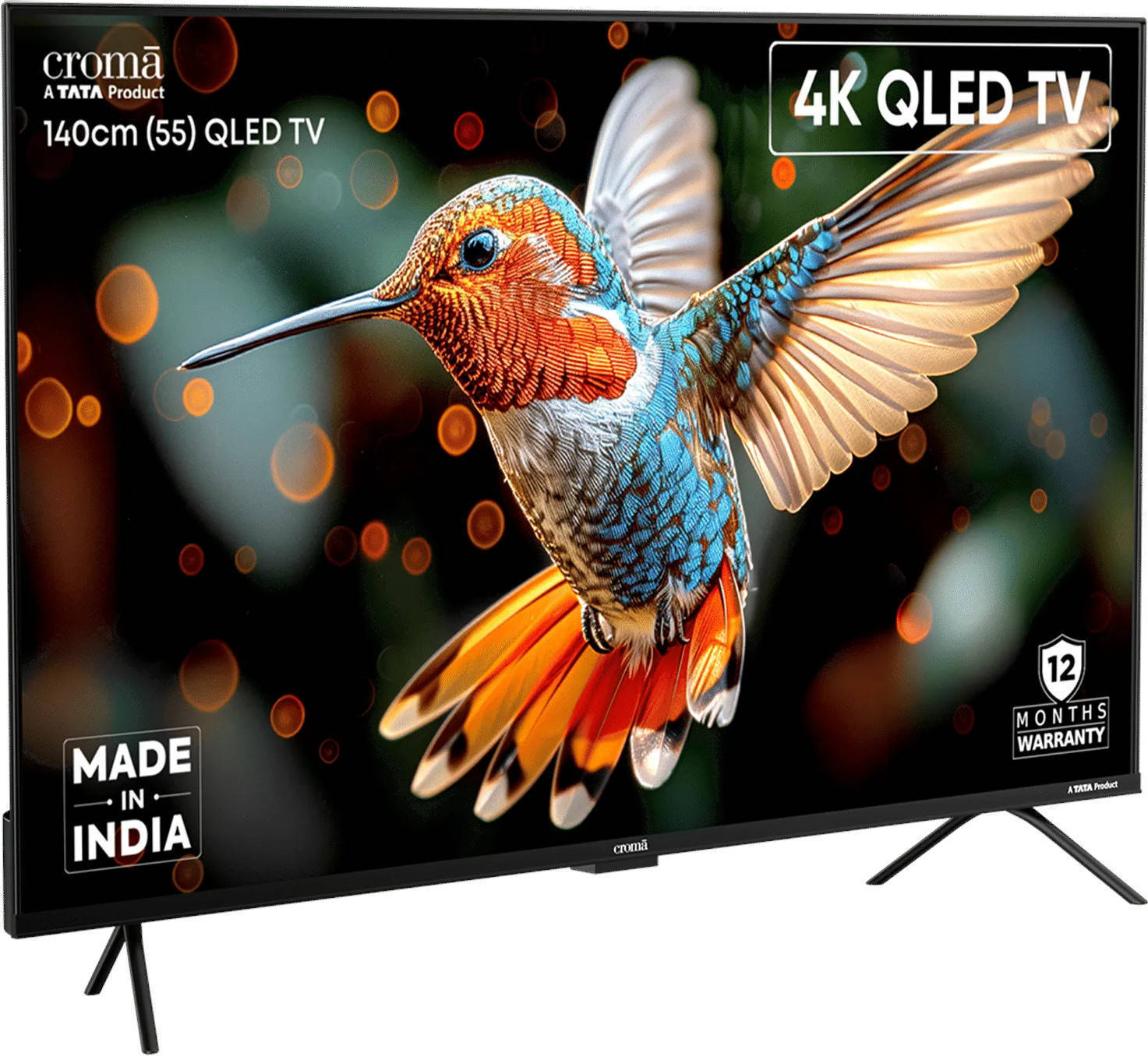 Croma CREL055UGQ331851 55 inch (139 cm) QLED 4K TV