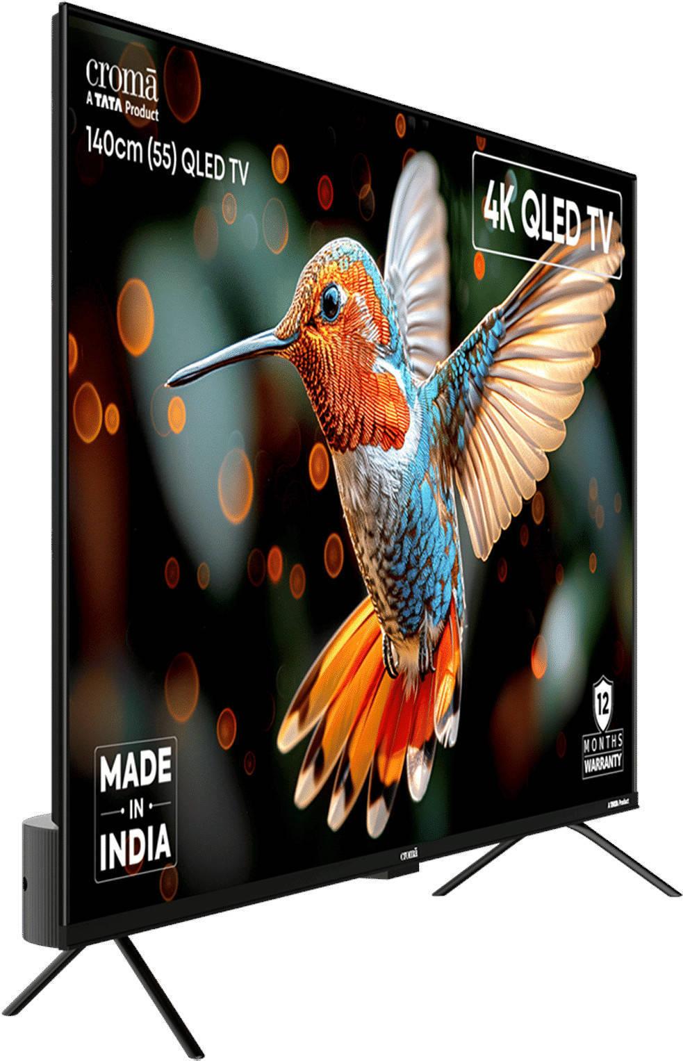 Croma CREL055UGQ331851 55 inch (139 cm) QLED 4K TV