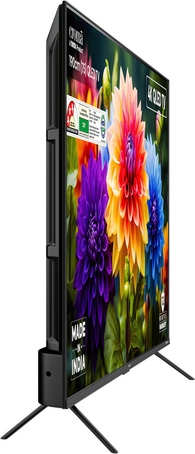 Croma CREL075UGQ331850 75 inch (190 cm) QLED 4K TV