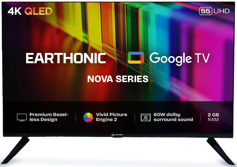 EARTHONIC NOVA NAE55UH4KQ719S 55 inch (139 cm) QLED 4K TV