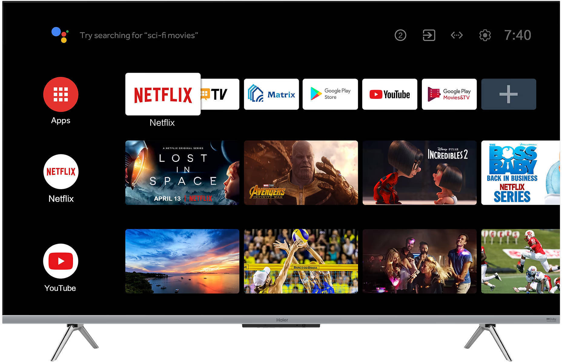 Haier 43P7GT 43 inch (109 cm) LED 4K TV