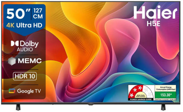 Haier 50H5E 50 inch (127 cm) LED 4K TV
