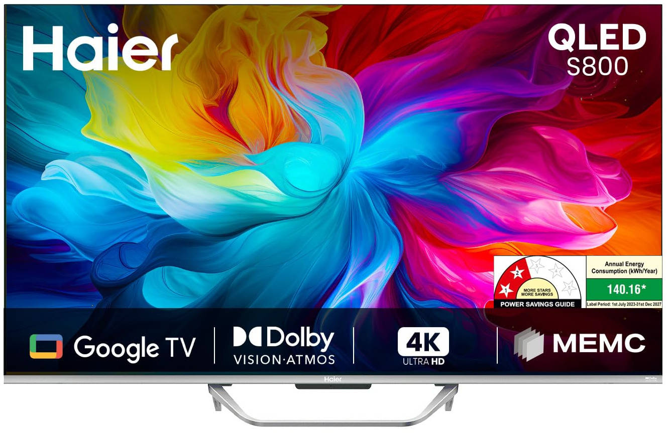 Haier 55S800QT-P 55 inch (139 cm) QLED 4K TV
