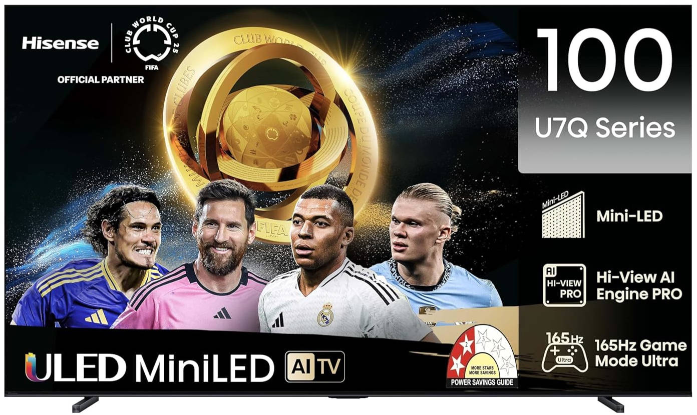 Hisense 100U7Q 100 inch (254 cm) QLED Mini LED 4K TV