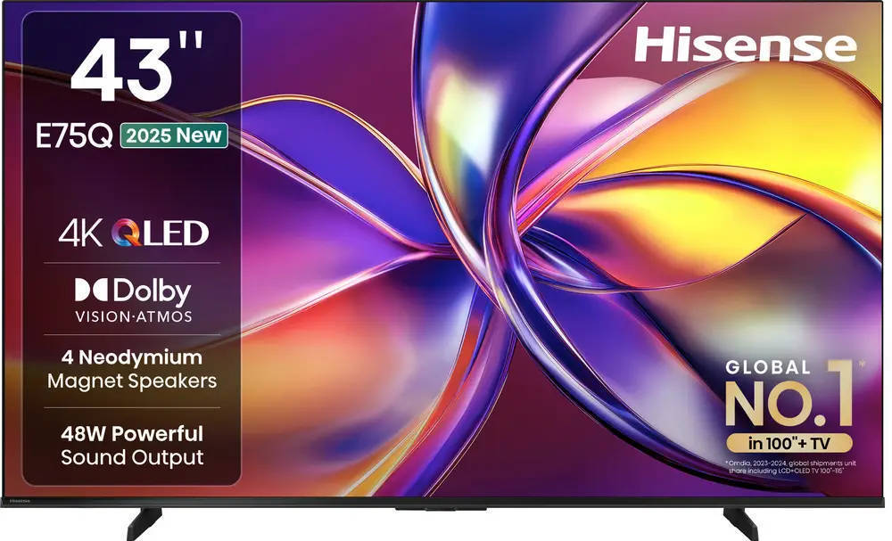 Hisense 43E75Q 43 inch (109 cm) QLED 4K TV