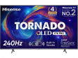 Hisense Tornado 55E7K Pro 55 inch (139 cm) QLED 4K TV price in India