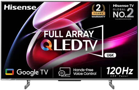 Hisense 65U6K 65 inch (165 cm) QLED 4K TV