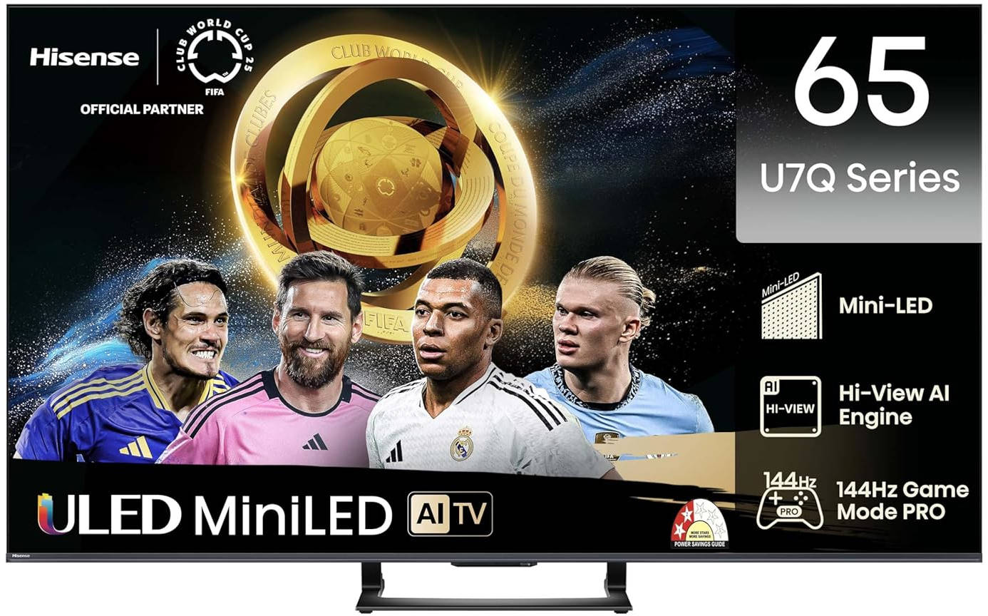 Hisense 65U7Q 65 inch (165 cm) QLED Mini LED 4K TV