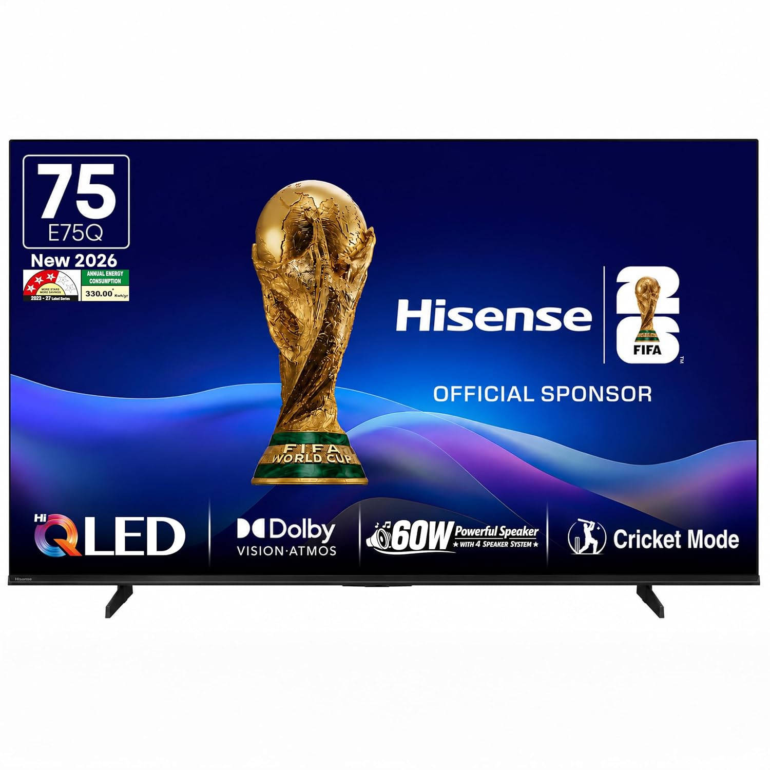 Hisense 75E75Q 75 inch (190 cm) QLED 4K TV