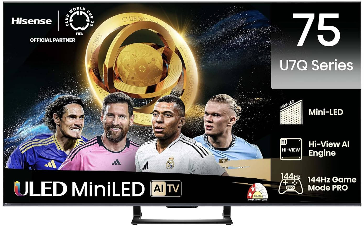 Hisense 75U7Q 75 inch (190 cm) QLED Mini LED 4K TV