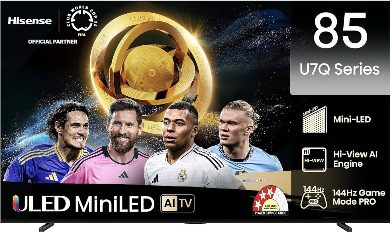 Hisense 85U7Q 85 inch (215 cm) QLED Mini LED 4K TV