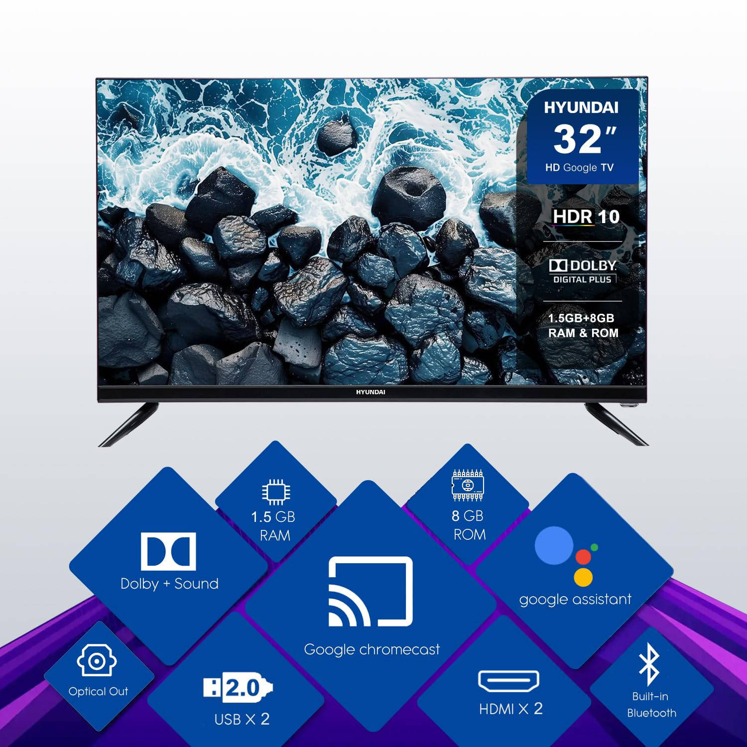 Hyundai SHY32HGV05R4 32 inch (81 cm) LED HD-Ready TV