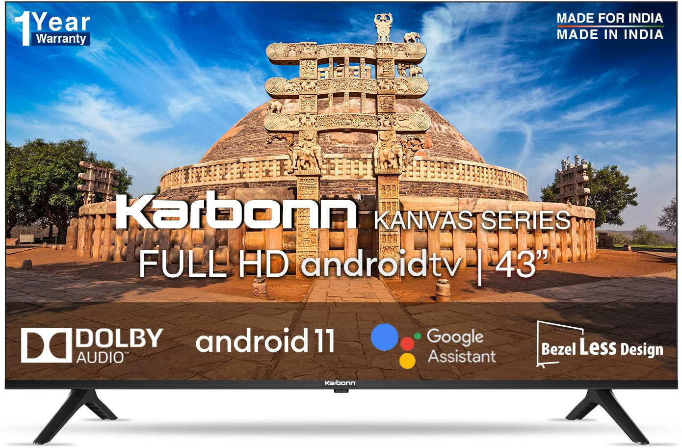 Karbonn Kanvas Series (KJS43ASFHD) 43 inch (109 cm) LED Full HD TV