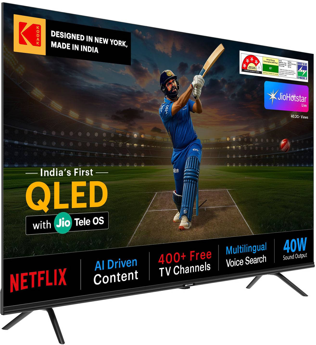Kodak KQ43JTV0010 43 inch (109 cm) QLED 4K TV