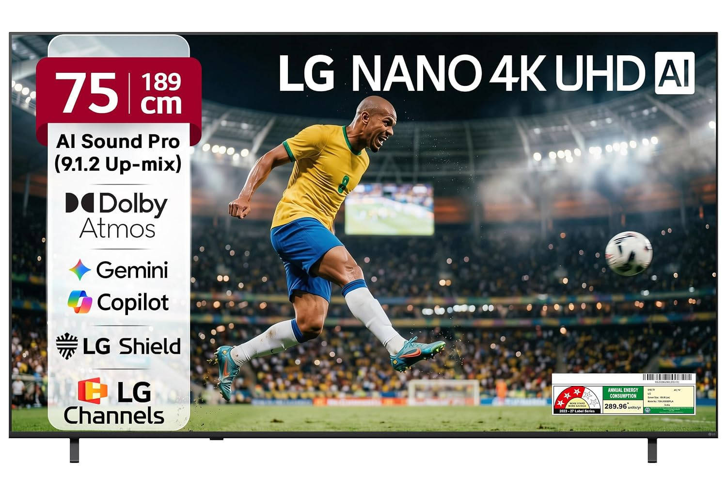 LG NU87 AI 75NU870BPLA 75 inch (190 cm) LED 4K TV