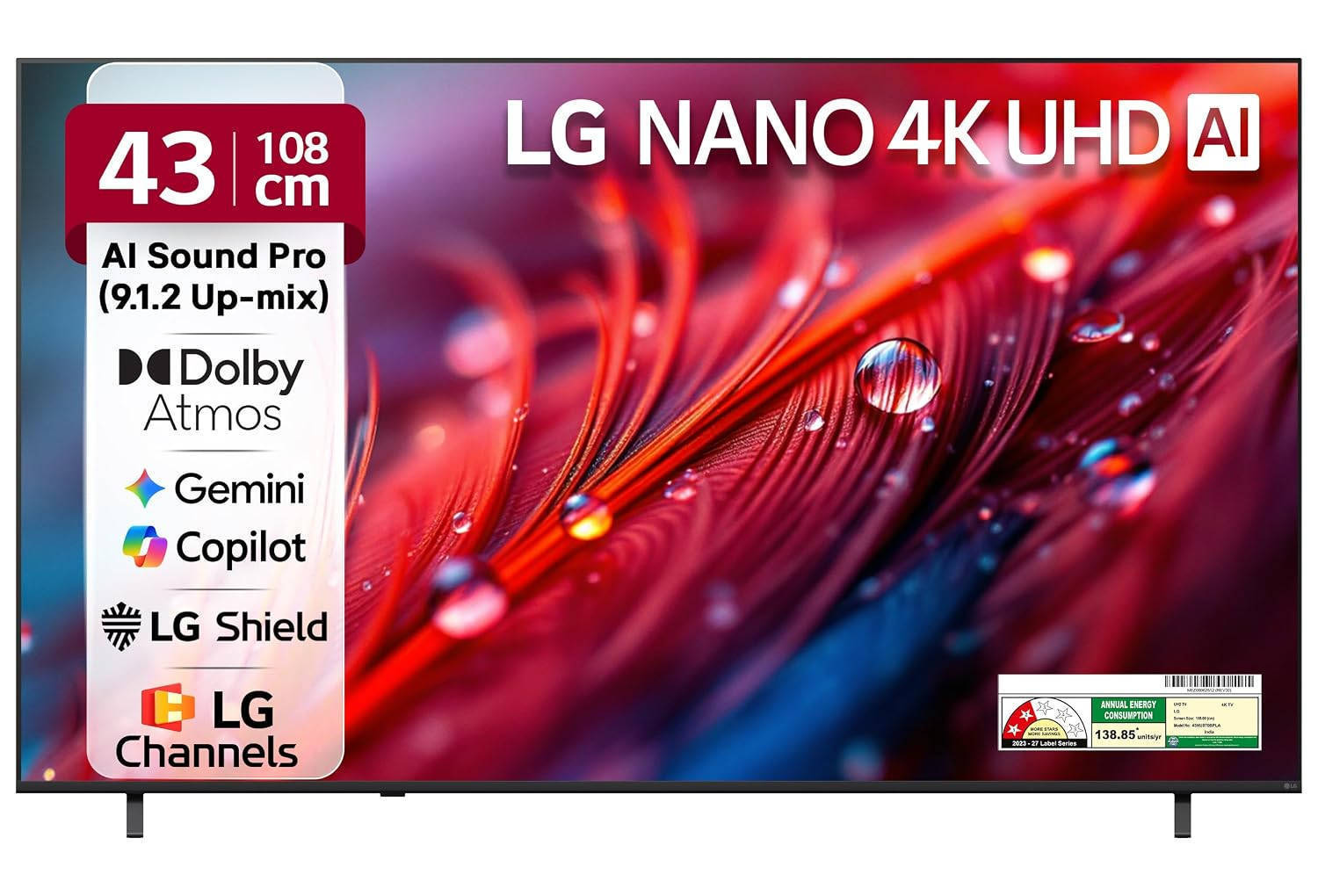 LG U8 AI 43NU870BPLA 43 inch (109 cm) LED 4K TV
