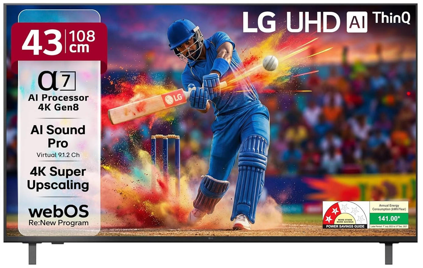 LG UA73 AI 43UA73806LA 43 inch (109 cm) LED 4K TV